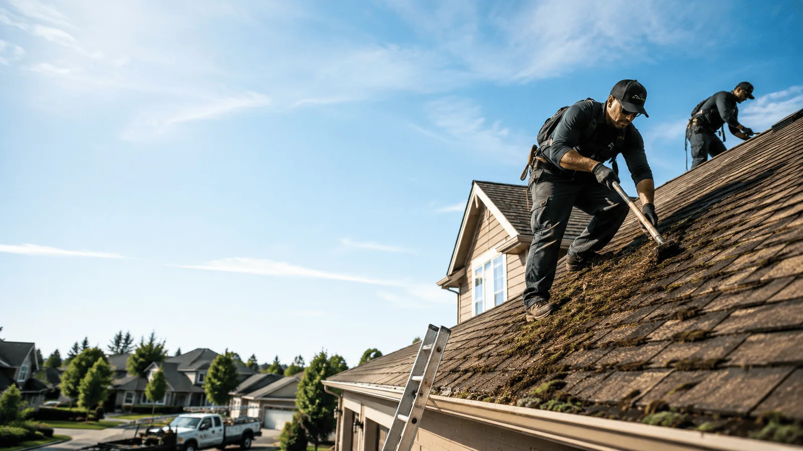 Roof Moss Removal in Aurora, KS near me
